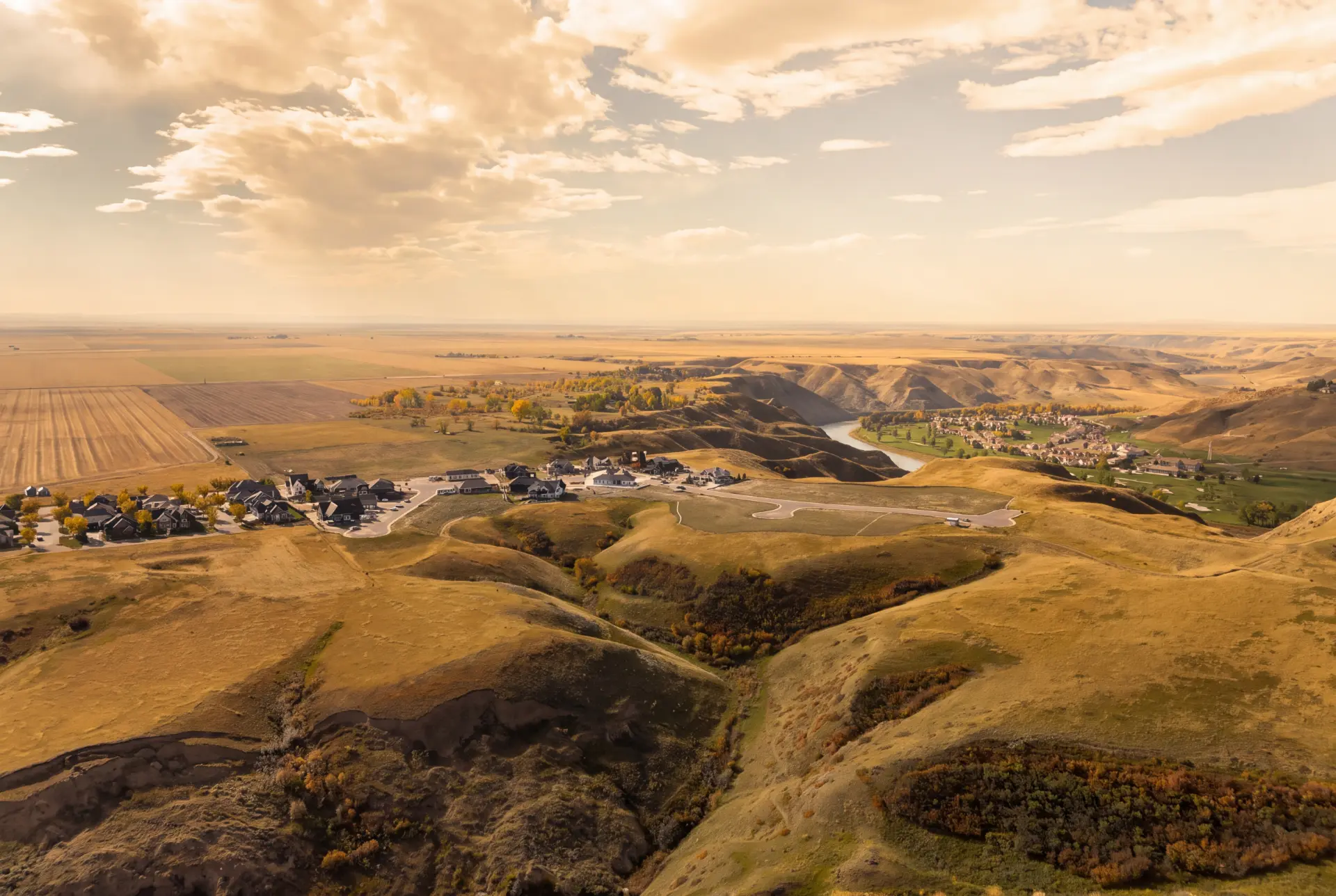 Coulee and mountain view